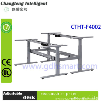 CTHT-F4002 electric height adjustable table frame &Sit stand desk frame for two persons